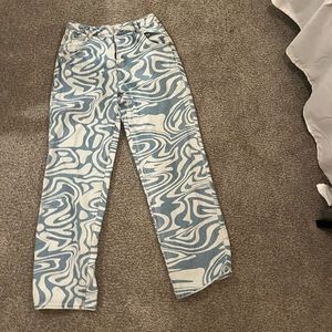 tiger mist jeans size M watercolor unique